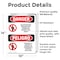 Signmission Unauthorized Persons Not Permitted Bilingual Danger Sign, Vinyl Decal, 10in W x 14in L, 2PK OS-2PACK-DS-D-1014-VS-1597 - alternate 2